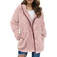 thumbnail image 1 of HBFAGFB Veste Chandail pour Femmes Cardigan à Capuche Confortable à Manches Longues Rose Taille TG, 1 of 5