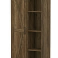 thumbnail image 4 of Woven Paths Shelton Wood Kitchen Pantry with 1 Sliding Barn Door, Knotty Oak, 4 of 20