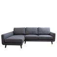 thumbnail image 1 of Allora Mid-Century Modern Sectional Left Chaise Sofa in Gray, 1 of 4