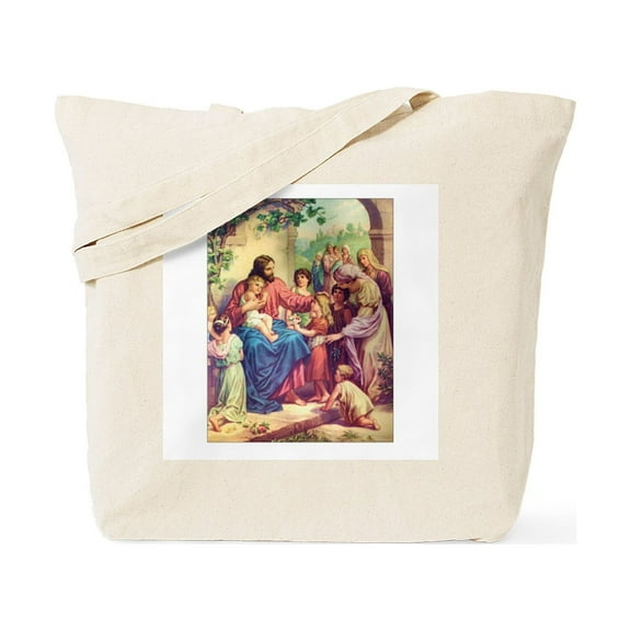 CafePress - Jesus With The Children Tote Bag - Unisex Canvas Tote Bag, Beige, 1-Piece