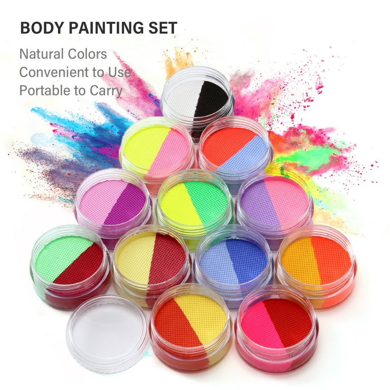 Incraftables Face Painting Kit for Kids & Adults. Face Painting Kit for Kids  Party w/ Colors, Stencils, Brushes, Glitters & More. Non-Toxic Water Based Face  Paint Kit. Easy to Use DIY Facepaint