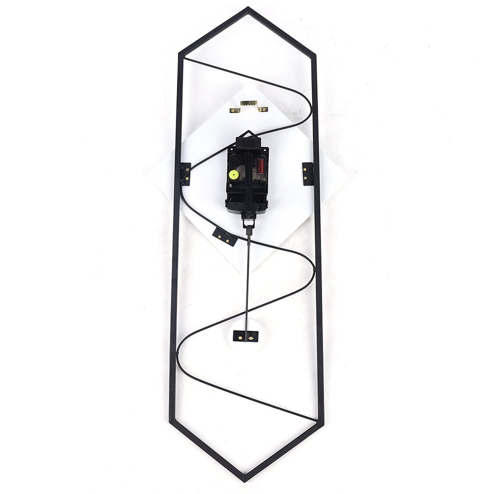 ANQIDI Modern Rectangle Wall Clocks Large Silent Pendulum Wall Clock Creative Home Decor Clock for Living Room Bedroom