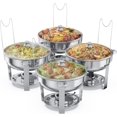 thumbnail image 1 of Juego de platos tipo buffet Hafing ALPHA LIVING completo de acero inoxidable, 1 of 8