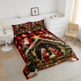thumbnail image 3 of YST Christmas Decor Comforter Holy Night Bedding Jesus Nativity Scene Comforter Set Twin, Religious Christmas Tree Bedding Comforter Sets For Christian Rustic Buffalo Grid Duvet Set, 3 of 5