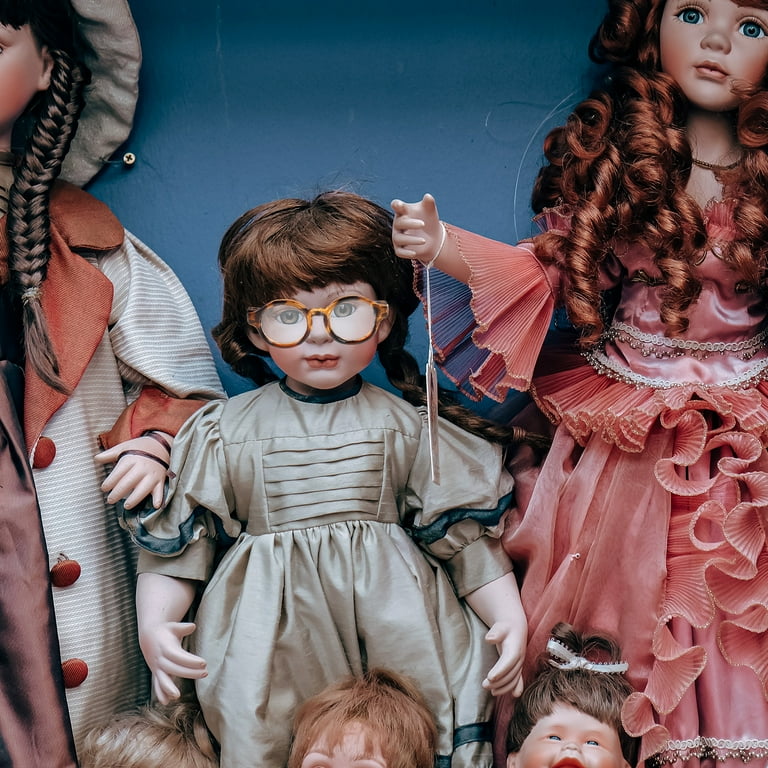 Pairs Doll Mini Glasses Vintage Decor Doll Dress up Sunglasses