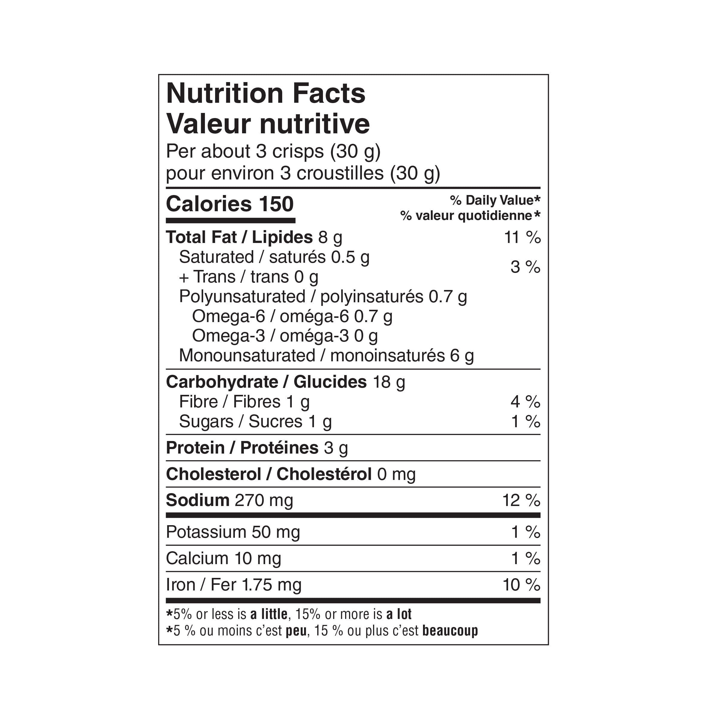 Croustilles de pain Ail et persil Notre Excellence