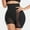 Black, variant on JGTDBPO Hip Enhancer Shapewear For Women High Waist Tight Corset Waist Shaping Pants Padded Hip Lifting Underwear Stretch Running Fitness Yoga Pants Wrinkled Biker short