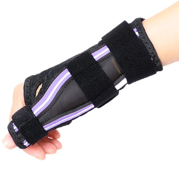 Thumb Brace Support Right Hand or Left Hand for Arthritis Pain and Support, Thumb Brace for Pain Relief, Professional Thumb Stabilizer, Adjustable Thumb Splint (Purple)