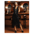 thumbnail image 4 of PrettyGuide Women's 1920s Flapper Dress Vintage Swing Fringed Gatsby Roaring 20s Dress, X-Large, 4 of 7