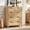 Natural, variant on Buildhom Farmhouse 5-Drawer Dresser with Rounded Corners & Solid Legs, Wood Chest for Bedroom, Walnut