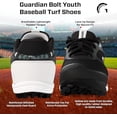 thumbnail image 4 of Guardian Baseball Turf Cleat Bolt Low Top Baseball Softball Shoes for Youth - Unisex, 4 of 7