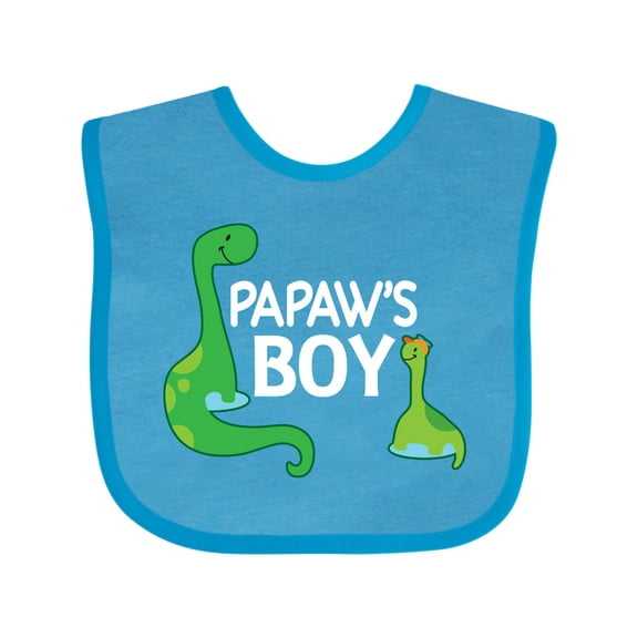 Inktastic Papaw's Boy Grandson Boys Baby Bib