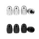 thumbnail image 1 of 8 Piezas Negro De Plata De Aluminio Tire Válvula Tornillo De Aire Port cover and cap shamjiam Válvulas de neumáticos para motocicletas y automóviles, 1 of 8