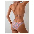 thumbnail image 4 of 2026 New Women's 2 Piece Bathing Suit Disty Floral Halter Triangle Bikini Sets Sexy Cheeky High Waisted Swimsuit, 4 of 5