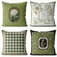 thumbnail image 2 of Flmtop 1PC Sleek Pillowcases Retro Style Throw Pillowcase with Hidden Zipper Wear Resistant Cushion Cases Square Pillowcase Shell Cushion Cover Pillowslip Decor, 2 of 9