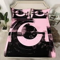 thumbnail image 1 of Erosebridal Minimalst Fitted Sheet Set Twin, Futuristic Geometric Bedding Twin Size, Mid Century Decor 2pcs（No Top Sheet）, 1 of 6