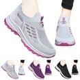 thumbnail image 5 of Sopiago Running Shoes Womens Wide Minimalist Sneakers Barefoot Leather Casual Walking Shoes Zero Drop Lace-up Lightweight Comfortable Purple,39, 5 of 6