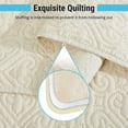 thumbnail image 4 of THD Loren - 3 Piece King Size Quilt Set, Lightweight King Bedspread Coverlet Set (King, Beige), 4 of 7