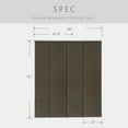 thumbnail image 6 of GoDear Design Adjustable Sliding Panel Track Blind 45.8"- 86" W x 96" H, Vertical Blinds, Semi-sheer, Pu'er Tea, 6 of 10