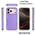 thumbnail image 4 of Njjex iPhone 17 Pro Max Case 6.9" Shockproof Rugged Cover, Military Grade Protection, Slim Fit Anti-Slip Bumper Case Dual Layer Full Body Protective Cover for iphone 17 Pro Max -Purple, 4 of 7