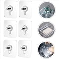 thumbnail image 3 of 20 Uds. Adhesivos Sin Perforaciones, Pegatina de Tornillos Sin Rastro para Almacenamiento de Cocina y Baño, Pegatinas de Tornillos Sin Perforaciones, 3 of 7