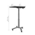 thumbnail image 3 of Bestar Universel 36W Small Standing Desk in black, 3 of 9