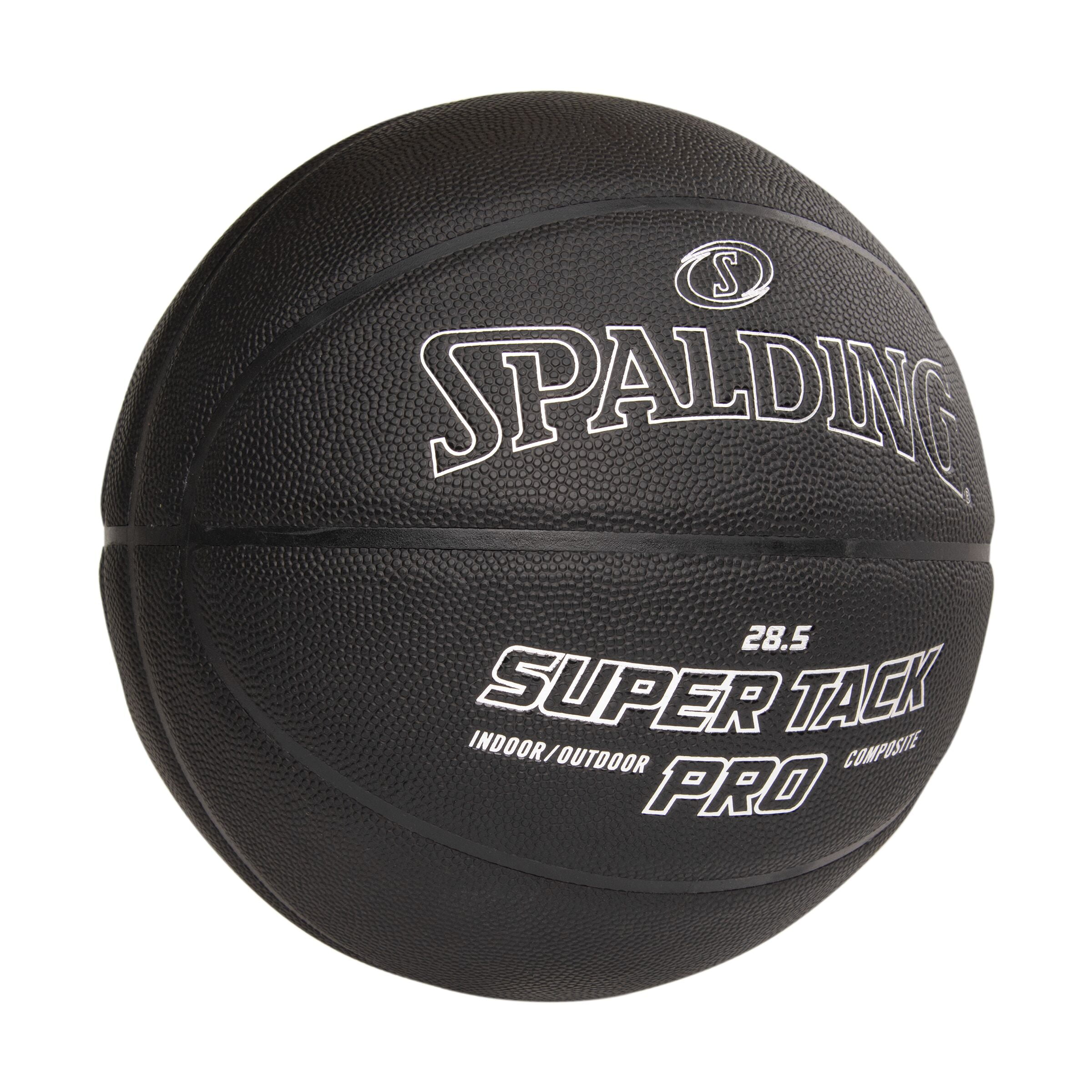 Spalding Super Tack Pro Indoor and Outdoor Basketball Blacko