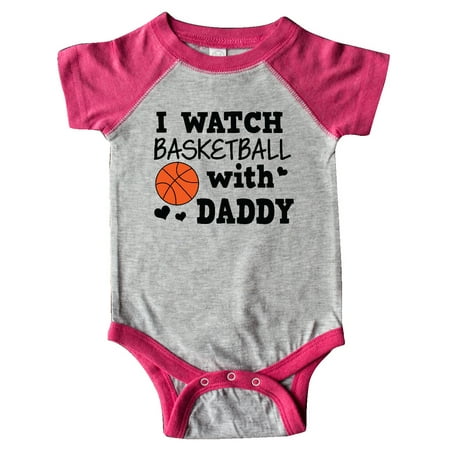 

Inktastic I Watch Basketball with Daddy Gift Baby Boy Bodysuit