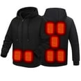 thumbnail image 5 of uikmnh Hoodies for Men Men's Hoodies and Sweatshirts Smart Heating Hoodie with Digital Display for Winter Adjustable Heating Sweatshirt for Men Size:3XL, 5 of 9