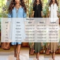 thumbnail image 2 of Zpzdpjkx Women's Notched V Neck 3/4 Sleeve Cotton Linen Midi Dress Loose Fit Irregular Ruffle Hem Casual Summer Dresses for Women, 2 of 7