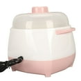 thumbnail image 3 of Riousery US Plug Electric Stew Pot 1L 200W, Smart Ceramic Slow Cooker with Anti-Dry Burn Protection for Porridge and Soup, Pink (9.06 in / 23 cm), 3 of 9