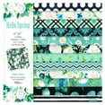 thumbnail image 2 of Wrapables 6x6 Decorative Single-Sided Scrapbook Paper for Arts & Crafts Projects, Scrapbooking, Card-Making, Green Floral Theme, 2 of 4