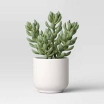 Artificial Succulent Plant - : Indoor Greenery, Faux Succulent in Melamine Pot