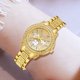 thumbnail image 2 of Reloj de cuarzo para mujer, anillo dorado de lujo para mujer, collar, pendiente, reloj de pulsera de moda con diamantes de imitación, relojes informales para mujer, conjunto de joyería ﻿, 2 of 5