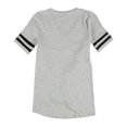 thumbnail image 2 of bar III Womens Illusion Varsity Basic T-Shirt, Grey, X-Large, 2 of 2