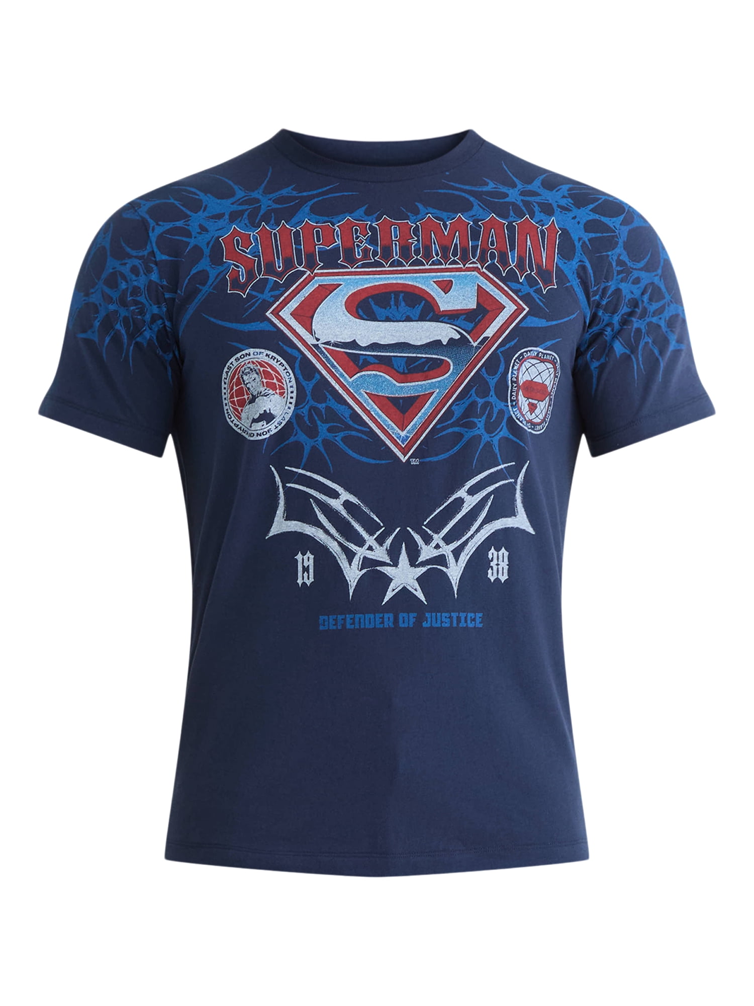 Superman Men's and Big Men's Graphic Tee with Short Sleeves, Sizes XS-3XL