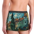 thumbnail image 2 of Haiem Impressionist Village Sky Men's Boxer Briefs, Every Day Comfort Stretch Cotton Moisture-Wicking Underwear-XX-Large, 2 of 8