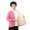 Rose Red L, variant on Mid-aged Women Jacket Plush Size Thickened Fleece V Neck Single-breasted Slim Fit Long Sleeves Warm Pockets Mother Bottoming Coat