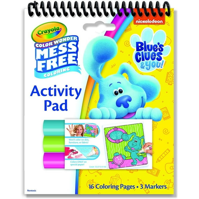 Crayola Blues Clues Color Wonder Activity Pad, coloreado sin ensuciar, regalo para niños