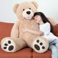thumbnail image 3 of MaoGoLan 51" Giant Teddy Bear with Big Footprints Stuffed Animals Plush Toy, 3 of 7