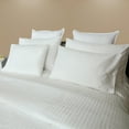 thumbnail image 3 of Just Linen 300 TC 100% Cotton Sateen, Solid Striped, Value Pack of 4 Queen Pillow Cases, 3 of 3
