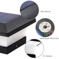 thumbnail image 4 of LNGOOR Solar Post Lights Outdoor Waterproof LED Solar Fence Cap Light Post in Patio Deck Walkway and Garden Decoration (Cold Light), 4 of 7