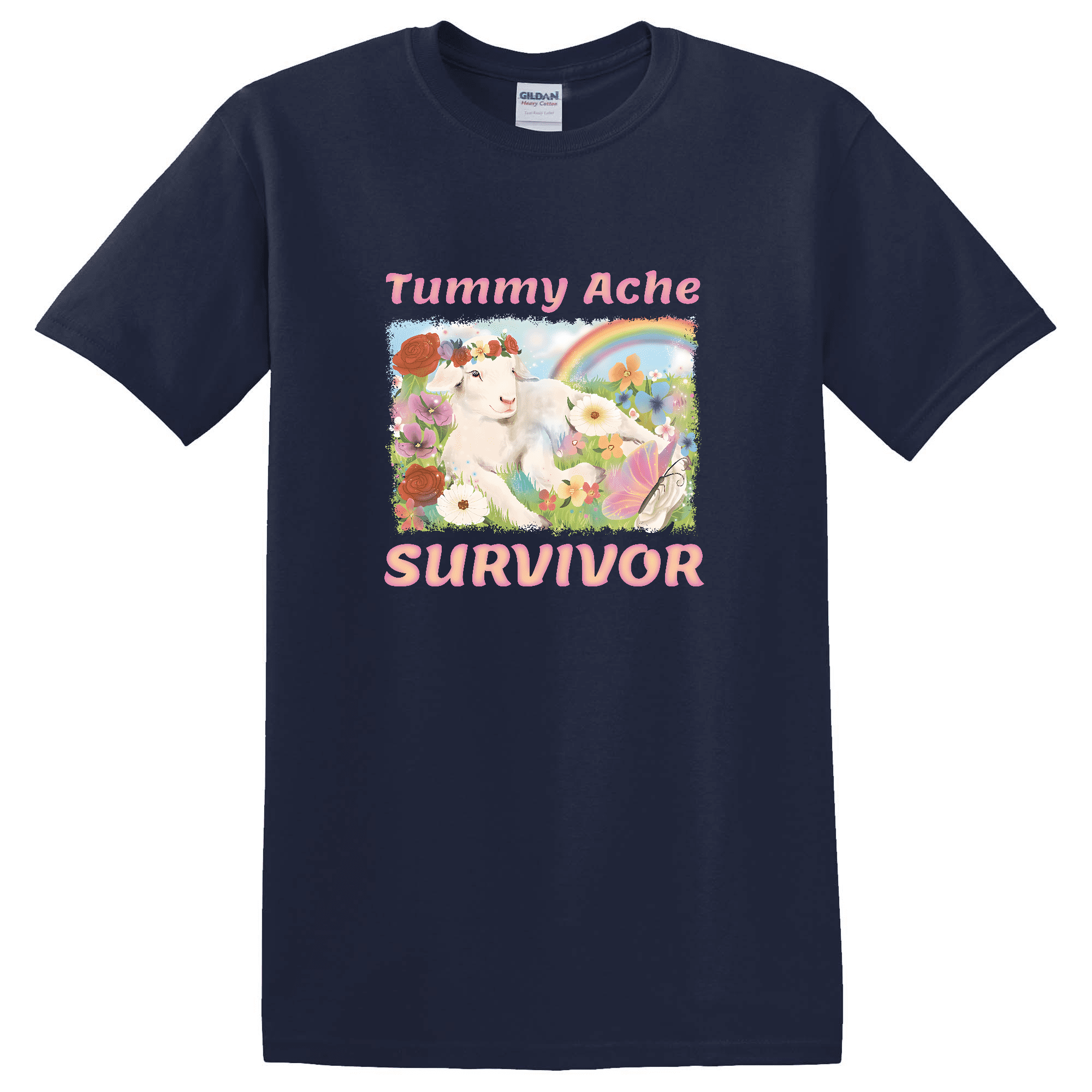 Tummy Ache Survivor Lamb Cute Lamb TShirt