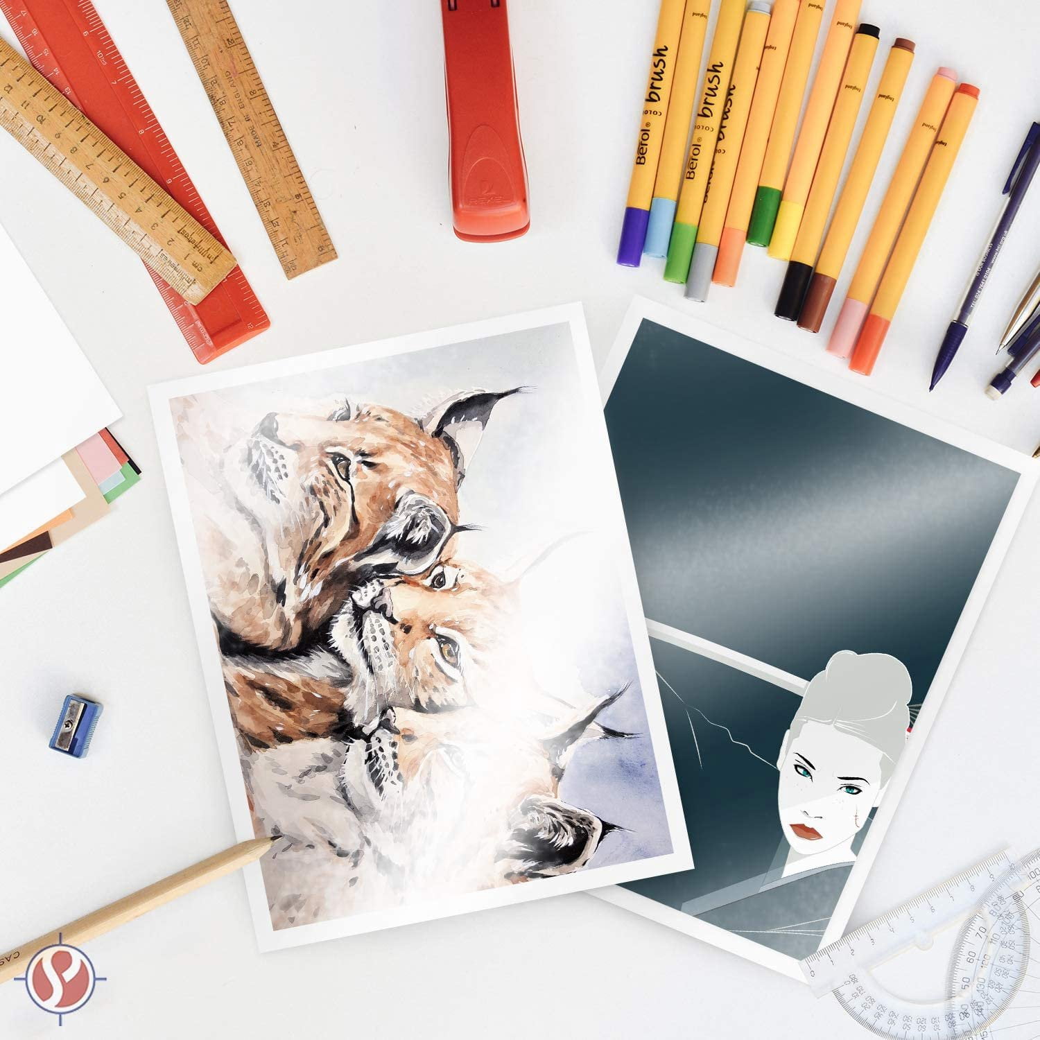 Superfine Printing Single-Sided Card Stock, Gloss, 8.5" x 11", 50 Sheets