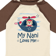 thumbnail image 4 of Inktastic My Nani Loves Me Grandson Bear Boys Long Sleeve Baby Bodysuit, 4 of 5