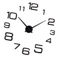 thumbnail image 4 of Abbracc Removable Large Acrylic Wall Clock 3D Sticker Clock Modern Home DIY_Black, 4 of 8