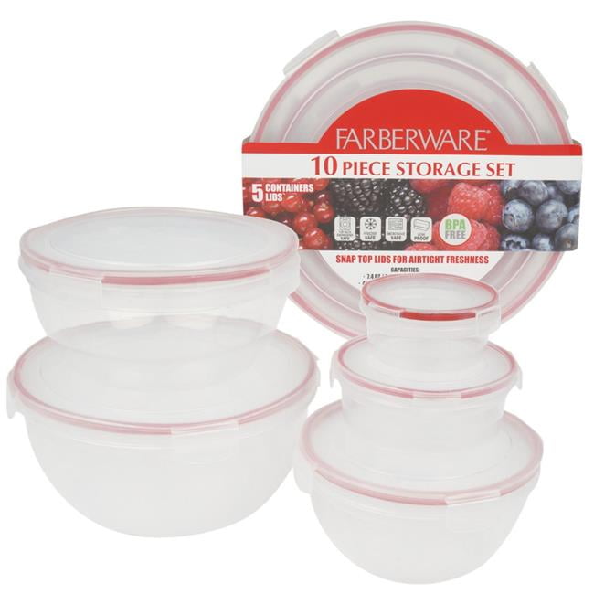 DDI 2338482 Food Container Set, 10 Piece Case of 6