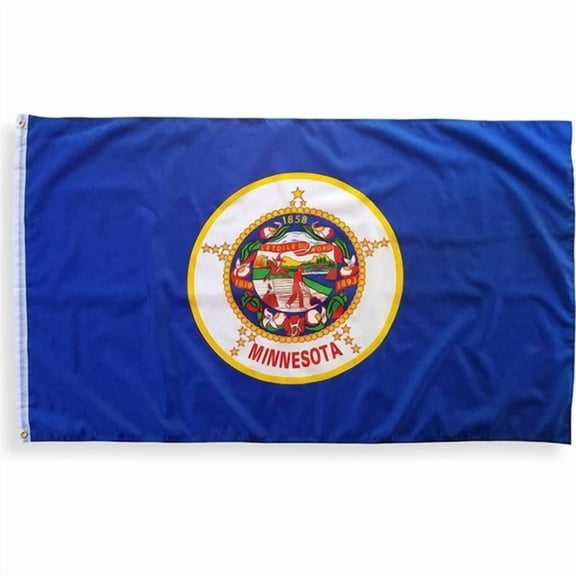 3X5 State Of Minnesota Flag 3'X5' House Banner Super Polyester Grommets