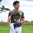 thumbnail image 4 of Daiia Pilot Cat In Vintage Plane Pattern Men’s Polo Shirts,Solid Deck Shirt,Classic Fit, Breathable Cotton Polo for Casual and Sport Wear-3X-Large, 4 of 7