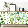 thumbnail image 4 of St. Patrick's Day Shamrock Wall Stickers, 9-Piece Green Clover Decal Irish Decor for Holiday Window & Wall Home Embellish, 4 of 4